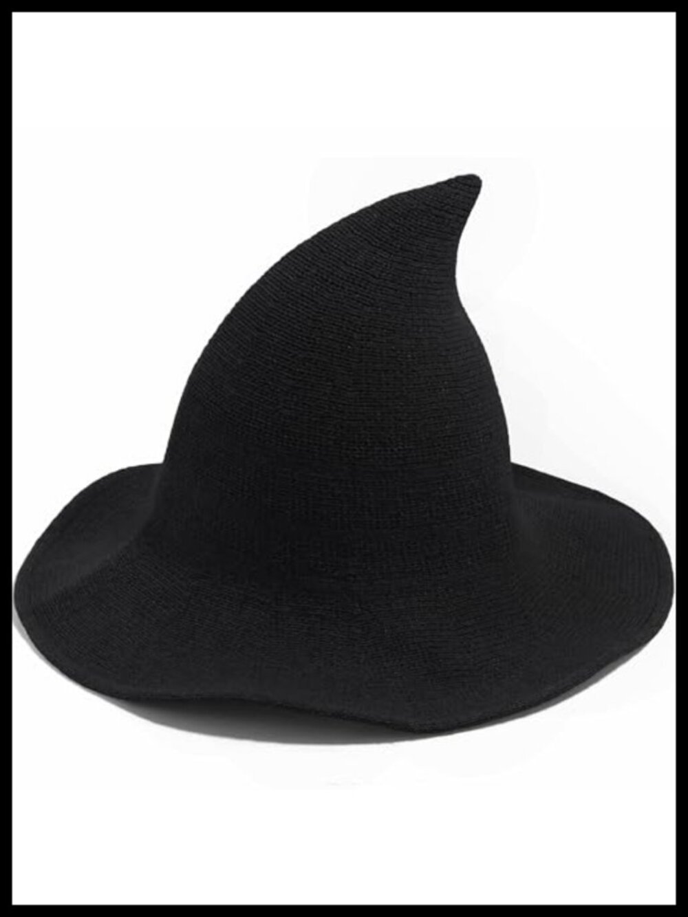 Leuceiy Women's Wool Blend Foldable Witch Hat Wide Brim Wizard Costume